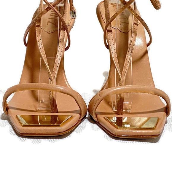 SCHUTZ  VIKKI LEATHER SANDALS - Picture 4 of 11